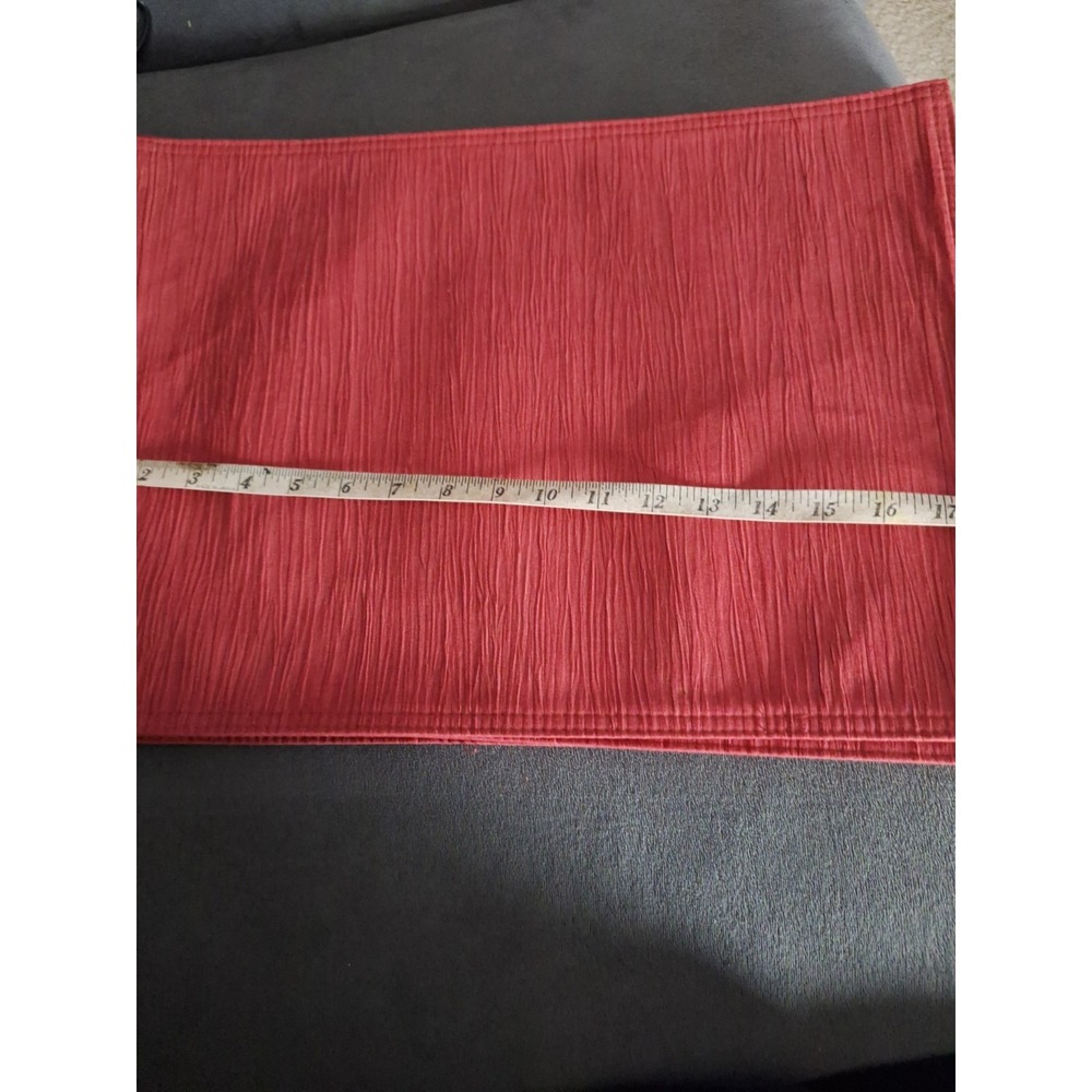 5 Faux Suede Reversible  Cranberry Standard Size Placemats  296